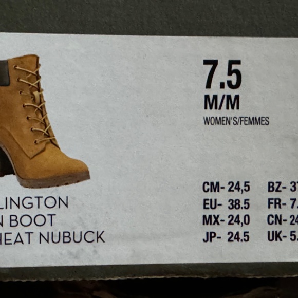 Women's Allington Lace Up Timberland Boot with 6 in heel - Picture 4 of 11